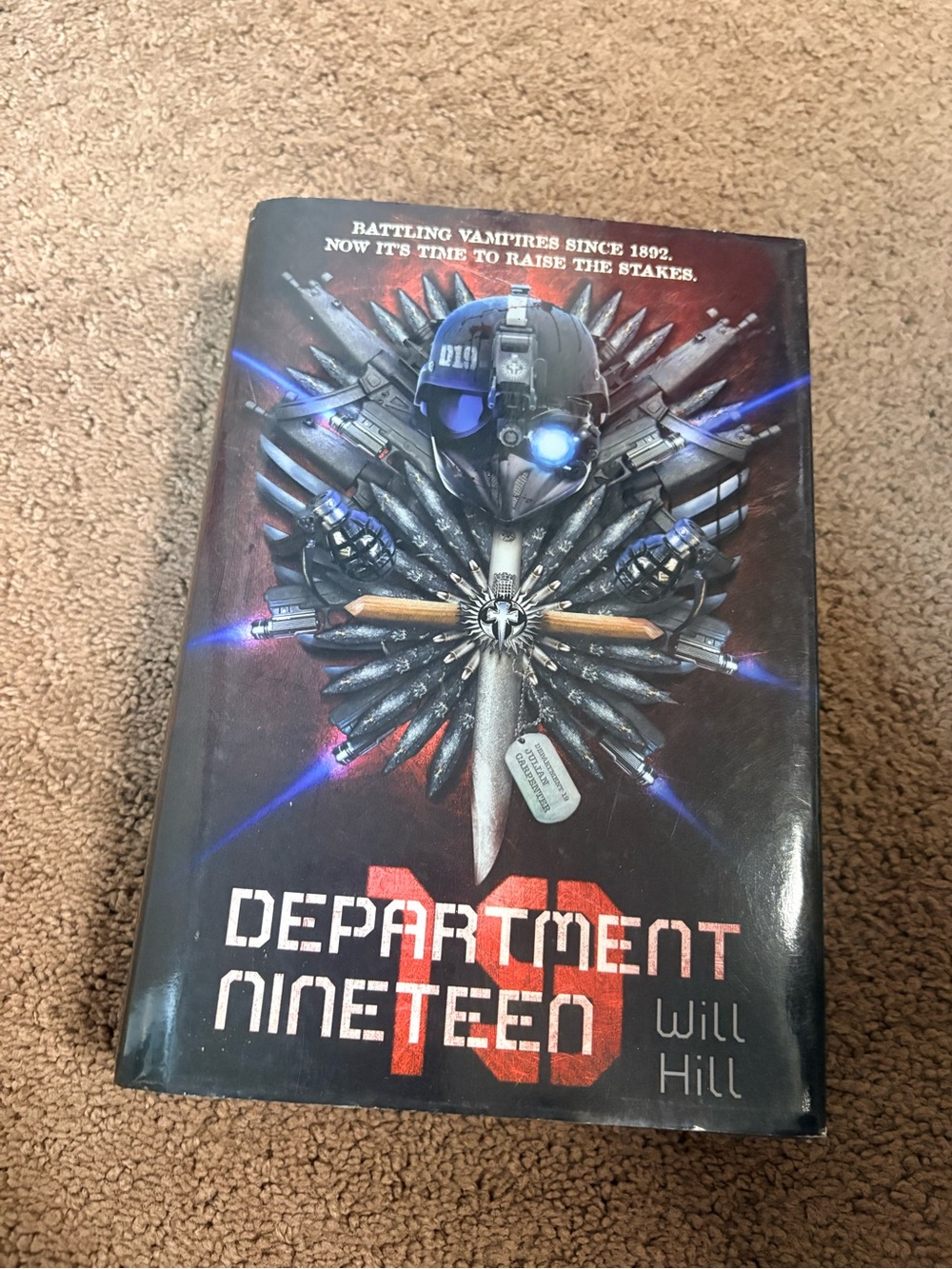 Department Nineteen Hardcover Book by Will Hill- Black/Red Cover